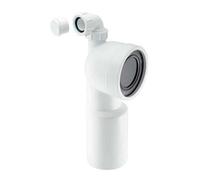 Mcalpine 90 Bend Adjustable Length Rigid Wc Toilet Connector Plain End Outlet