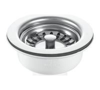 Mcalpine 90mm Polished Chrome Kitchen Sink Basket Strainer Waste Bwstss, 35mm Sink Thickness, 40mm Bolt