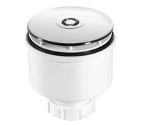 McAlpine 90mm x 50mm Shower Trap with 2" Outlet & Removable Flange - ST90CB10-V