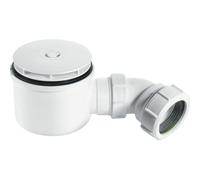 McAlpine ST90WH10-HP 90mm x 50mm Water Seal Shower Trap with 2" Universal Ou in White McAlpine White