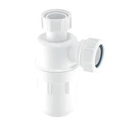 McAlpine A10 75mm Water Seal Bottle Trap with Multifit Compression Outlet 1.25".
