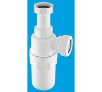 McAlpine A10AR 75mm Water Seal Resealing Adjustable Inlet Bottle Trap with Multifit Outlet in White McAlpine White