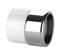 McAlpine ABS32/35G-CB Straight Chrome Plated Brass ABS Connector - White