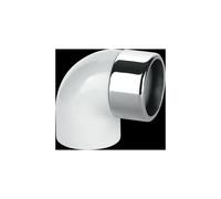 McAlpine ABS42/43A-CB 90° Chrome Plated Brass Compression Bend x ABS Solvent in White McAlpine White