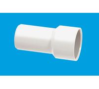 McAlpine ABSCON-42X1.5 1.5" ABS Solvent Weld Adaptor in White McAlpine White