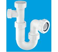 McAlpine ASA10-SP 75mm Water Seal Multifit Outlet Tubular Swivel Basin Trap in White McAlpine White