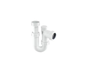 McAlpine ASA10V Adjustable Inlet Tubular Swivel Anti-Syphon 'P' Trap-1.25 inch, White