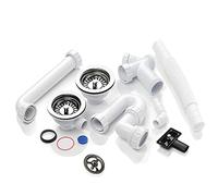 Mcalpine Astini, RAK, Rangemaster 1.5 Bowl Chrome Waste, Overflow & Plumbing Kit WPAK3NP