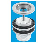 McAlpine Basin Waste with Plug & Chain 1.25" BSW11PC in White McAlpine White