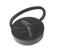 Mcalpine Bath and Kitchen PVC Plug with Handle 1.75" (Fits 1.5" Waste) Black - BP4H