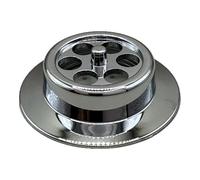 Mcalpine BATHGRID-CP Bath Overflow Grid Chrome Plated (70mm Width)