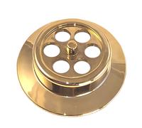 McAlpine BATHGRID-GP Bath Overflow Grid Gold Plated McAlpine Gold