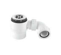 Mcalpine Bathroom 50mm Water Seal Shower Tray Trap With Multifit Outlet 70mm Flange Chrome Plated Plastic Durable Polypropylene