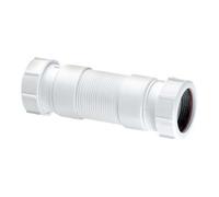 Mcalpine Bathroom Universal Adjustable Length Leak Proof Outlet Flexible Fitting Pipe Connector Plumbing 165mm To 250mm Flexcon7