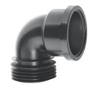 McAlpine Black 4″ 110mm 90 Degree Drain Connector DC90-BL
