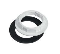 McAlpine BN3 1.5" White Plastic Backnut with Rubber Washer 1.75" BS McAlpine White