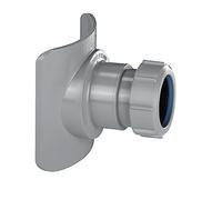 McAlpine BOSSCONN82T-GR 3 x 1.5 Inch Grey Soil Pipe Boss Connector