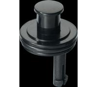 McAlpine BP1-CAP Black Plastic Captive Plug - 1.5" diameter (for 1.25" waste) McAlpine Black