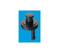 McAlpine BP1-CAP Black Plastic Captive Plug - 1½" diameter (for 1¼" waste)