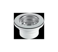 McAlpine BSW10P Centre Pin Bath Waste: 70mm Stainless Steel Flange: Black PV McAlpine Black