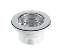 McAlpine BSW10PR 70mm Flange Centre Pin Sink Waste in White McAlpine White
