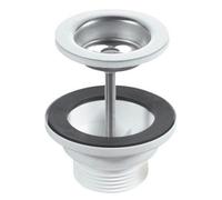 Mcalpine Bsw1Pc Centre Pin Basin Waste, 1.25 Inch, White