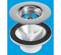 McAlpine 1 1.5" BSP Centre Pin Belfast Sink Waste BSW6CP2H