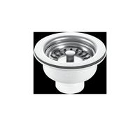 McAlpine BSWCLS 1.5" Basket Strainer Waste: 113mm Stainless Steel Flange: Sp in White McAlpine White