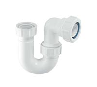 Mcalpine Bt3 75mm Water Seal Tubular Low Inlet Swivel 'p' Trap With 1" Multifit Outlet