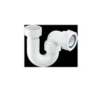 McAlpine BT4 50mm Water Seal Tubular Swivel 'P' Trap with 1.25" Multifit Out in White McAlpine White