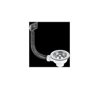McAlpine BWSTOFRS 1.5" Basket Strainer Waste & Overflow: 113mm Stainless S in Silver McAlpine Silver