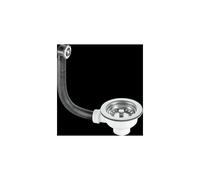 McAlpine BWSTOFSS 1.5" Basket Strainer Waste & Overflow: 113mm Stainless S in Silver McAlpine Silver