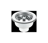 McAlpine BWSTSS 1.5" Basket Strainer Waste: 113mm Stainless Steel Flange: St in Silver McAlpine Silver