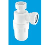 McAlpine C10 75mm Water Seal Bottle Trap with Multifit Outlet 1.5" in White McAlpine White