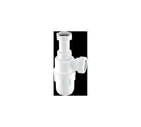 McAlpine C10A 75mm Water Seal Adjustable Inlet Bottle Trap with Multifit Out in White McAlpine White