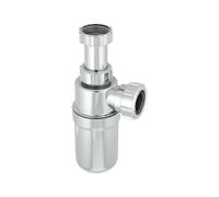 McAlpine C10AR-CP 1.25-Inch Plastic Plated Resealing Adjustable Inlet Bottle Trap - Chrome