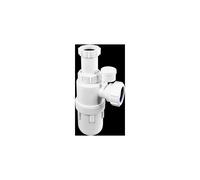 McAlpine C10AV-SV 75mm Water Seal Anti-Syphon (Silentrap) Adjustable Inlet Bottle Trap with Silicone Non-Return Valve and Multifit Outlet
