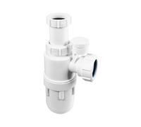 Mcalpine C10Av-Sv 75mm Water Seal Anti-Syphon (Silentrap) Adjustable Inlet Bottle Trap With Silicone Non-Return Valve