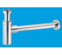 McAlpine CA32MINI-CB Chrome Plated Brass Basin Kit with Mini Bottle Trap in Silver McAlpine Silver