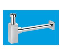 McAlpine CA32SQUK-CB Chrome Plated Brass Basin Kit with Square Bottle Trap