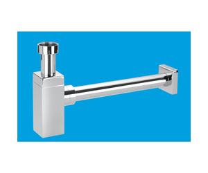 McAlpine CA32SQUK-CB Chrome Plated Brass Basin Kit with Square Bottle Trap