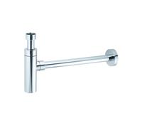 McAlpine CA32UK-CB Chrome Plated Brass Basin Kit with Cylindrical Bottle Trap in Silver McAlpine Silver