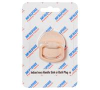 Mcalpine Card-10 Indian Ivory Handle Sink Or Bath Plug - Bp2H-Ii