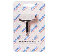 McAlpine CARD-14 White Pop-Up Plug - PUPLUG-WH