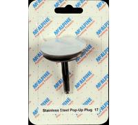 Mcalpine CARD-17 Stainless Steel Pop-Up Plug - PLUGSS50