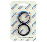 McAlpine CARD-22 Two 1.25" Multifit Washer Sets - PWM1 x 2 + RWM1 x 2 in Black McAlpine Black