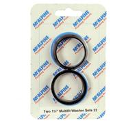 McAlpine CARD-22 Two 1.25" Multifit Washer Sets - PWM1 x 2 + RWM1 x 2 in Black McAlpine Black