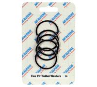 Mcalpine Card-24 Handipak No.24 Black Five Rubber Washers 1 1/4Inch