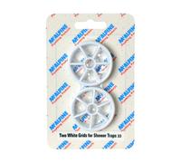 McAlpine CARD-33 Two White Grids For Shower Traps - STWGR-WH x 2