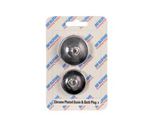 McAlpine CARD-6 Chrome Plated Basin & Bath Plugs - CP1 + CP2 + P-CPTOGGLE